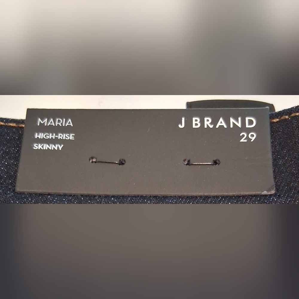 J Brand Dark Wash Maria High Rise Skinny Jeans Sz 29 NWT - Picture 7 of 10